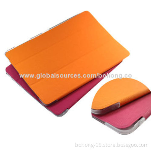 Toothpick PU + Transparent TPU Folio Cases for Samsung P900, Different Colors Available